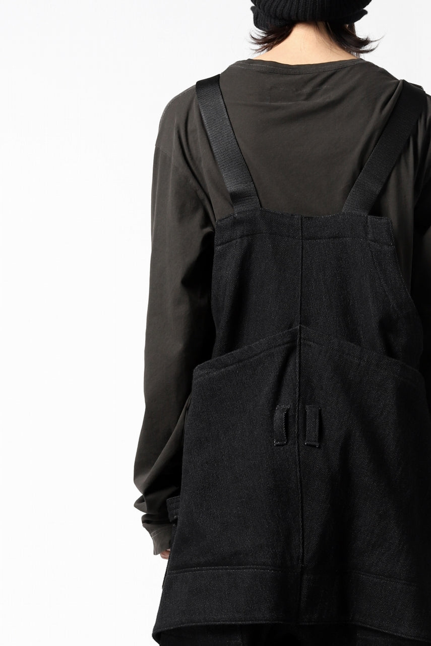 A.F ARTEFACT OVERALLS / COMBINATION DENIM (ALL BLACK)