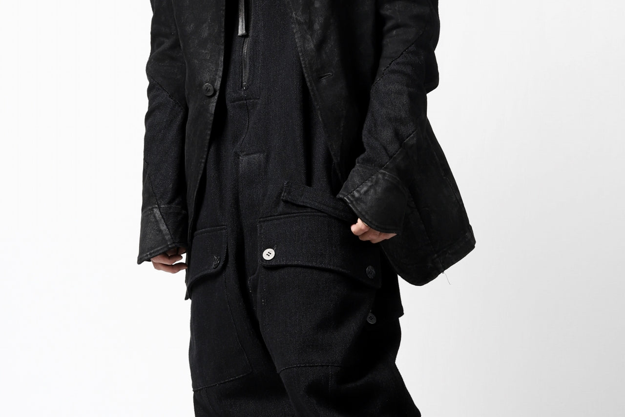 A.F ARTEFACT OVERALLS / COMBINATION DENIM (ALL BLACK)