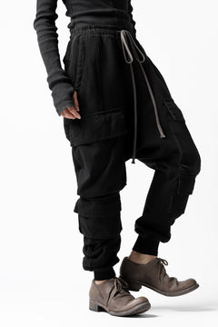 画像をギャラリービューアに読み込む, A.F ARTEFACT MILITARY SAROUEL PANTS / MULTI-COMBINATION (REACTIVE DYED BLACK)