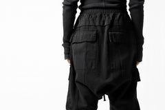 画像をギャラリービューアに読み込む, A.F ARTEFACT MILITARY SAROUEL PANTS / MULTI-COMBINATION (REACTIVE DYED BLACK)