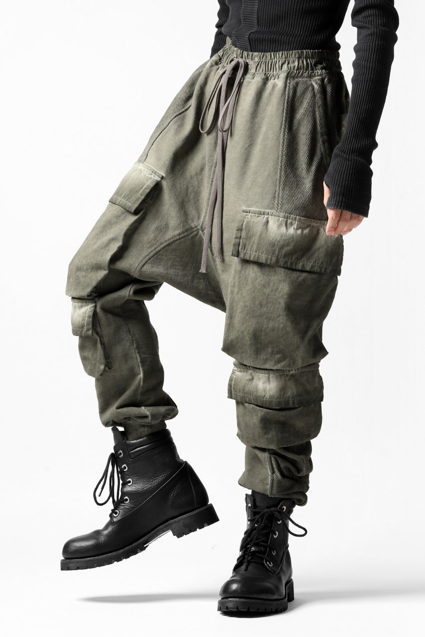 A.F ARTEFACT MILITARY SAROUEL PANTS / MULTI-COMBINATION (COLD DYED KHAKI)