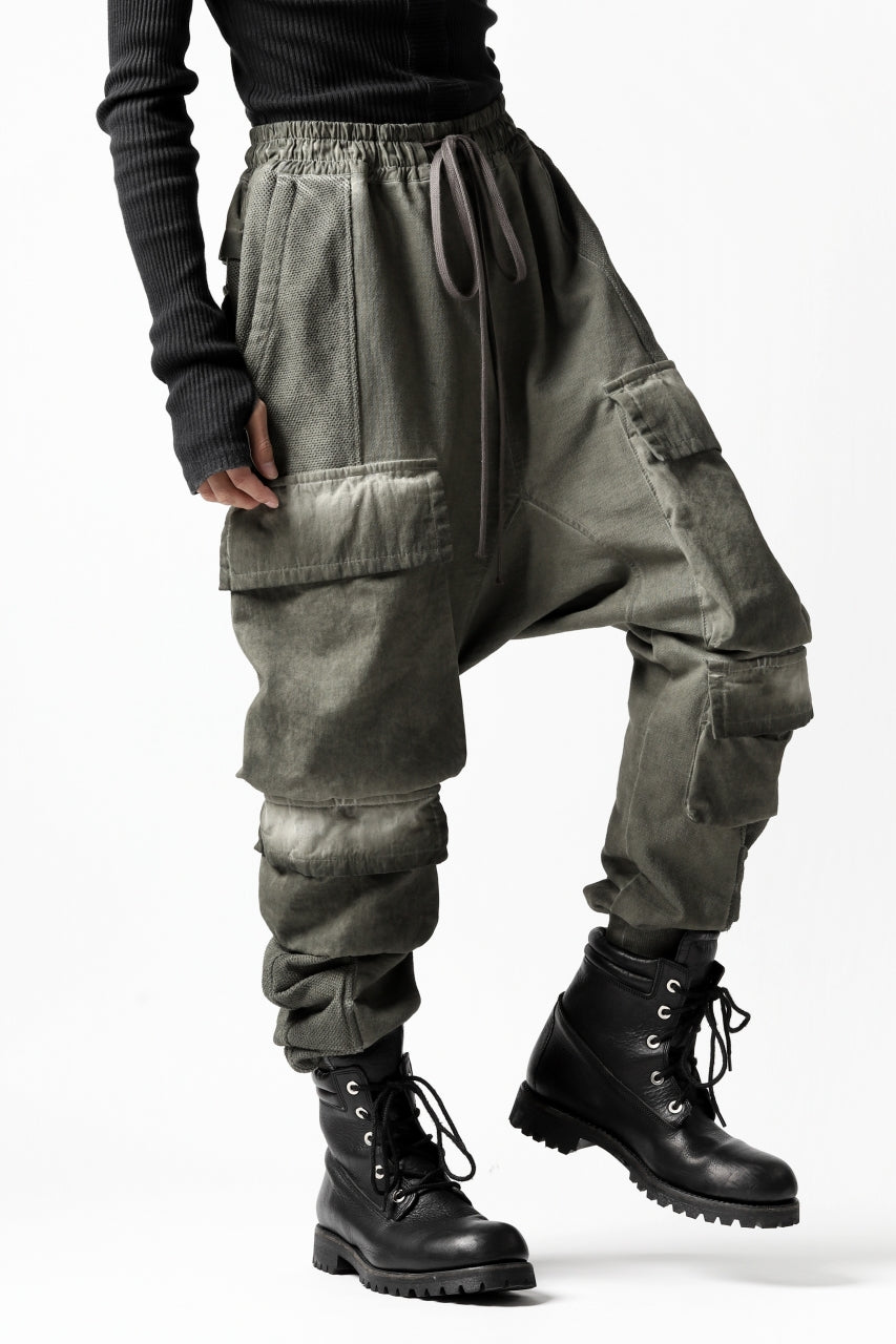 A.F ARTEFACT MILITARY SAROUEL PANTS / MULTI-COMBINATION (COLD DYED KHAKI)