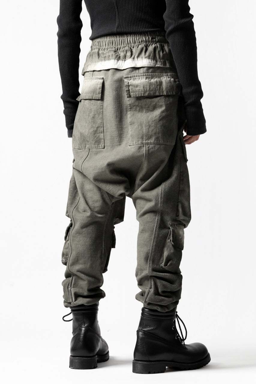 A.F ARTEFACT MILITARY SAROUEL PANTS / MULTI-COMBINATION (COLD DYED KHAKI)