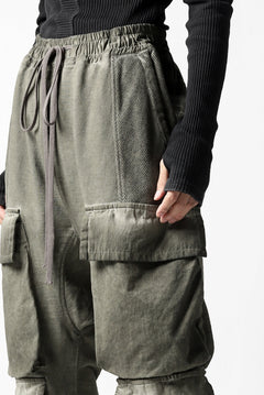 画像をギャラリービューアに読み込む, A.F ARTEFACT MILITARY SAROUEL PANTS / MULTI-COMBINATION (COLD DYED KHAKI)