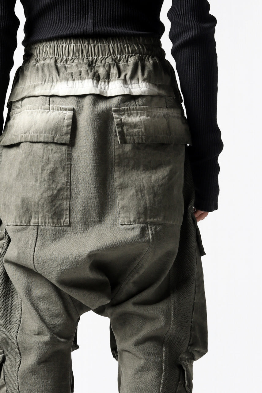 A.F ARTEFACT MILITARY SAROUEL PANTS / MULTI-COMBINATION (COLD DYED KHAKI)