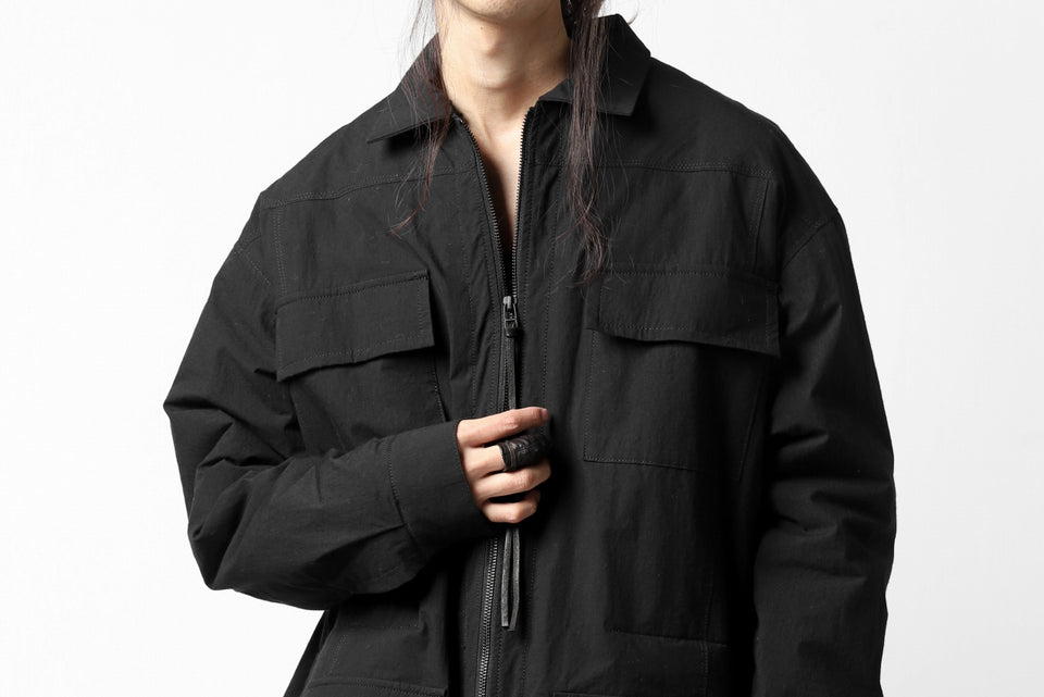 画像をギャラリービューアに読み込む, A.F ARTEFACT MILITARY SWING TOP BLOUSON / WATER REPELLENT+BOA LINER (BLACK)