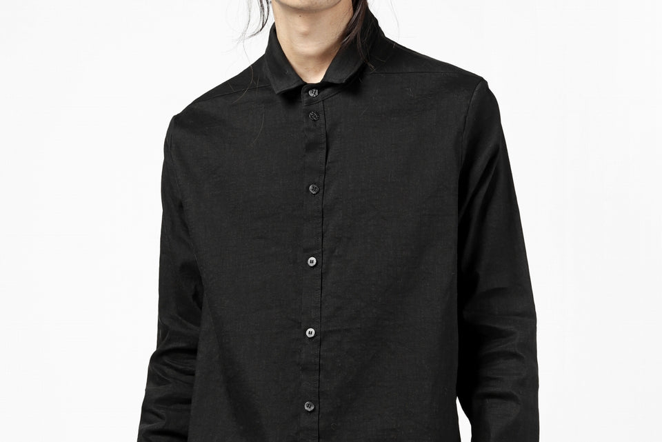 画像をギャラリービューアに読み込む, A.F ARTEFACT CLASSIC LONG SLEEVE SHIRT / HIGH STRETCH LINEN (BLACK)