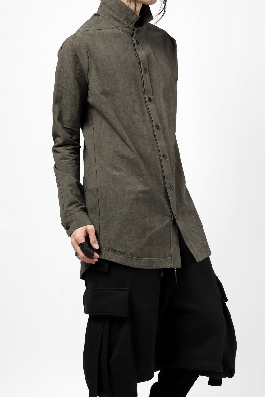 画像をギャラリービューアに読み込む, A.F ARTEFACT CLASSIC LONG SLEEVE SHIRT / PURE LINEN (KHAKI)