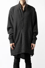 画像をギャラリービューアに読み込む, A.F ARTEFACT GARDENER LONGCHECK SHIRT (DARK GREY)