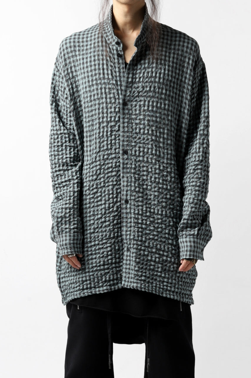 画像をギャラリービューアに読み込む, A.F ARTEFACT GARDENER LONGCHECK SHIRT (GREEN)