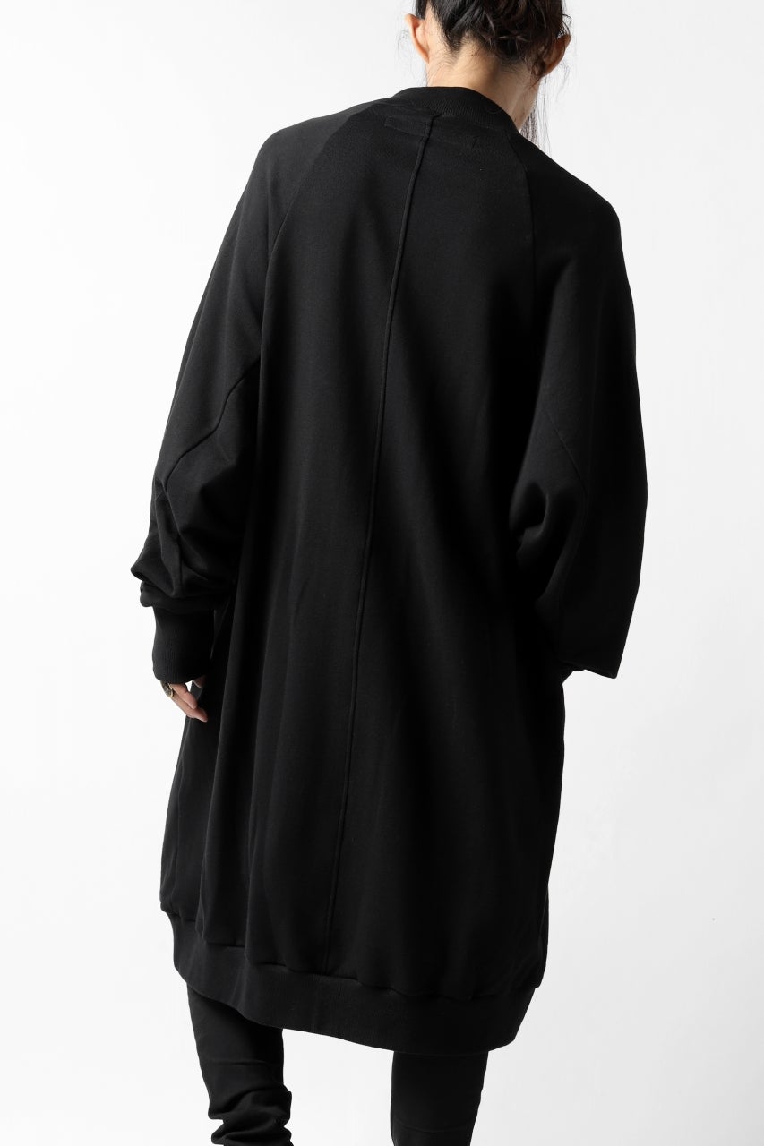 A.F ARTEFACT "Trunk-Show" LONG MA-1 / COTTON SWEAT (BLACK)