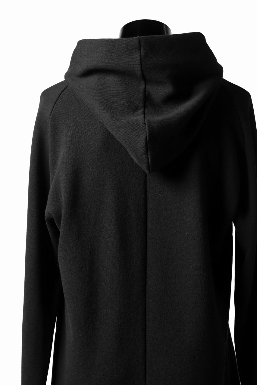 A.F ARTEFACT RAGLAN ZIP HOODIE / LIGHT SWEAT (BLACK)