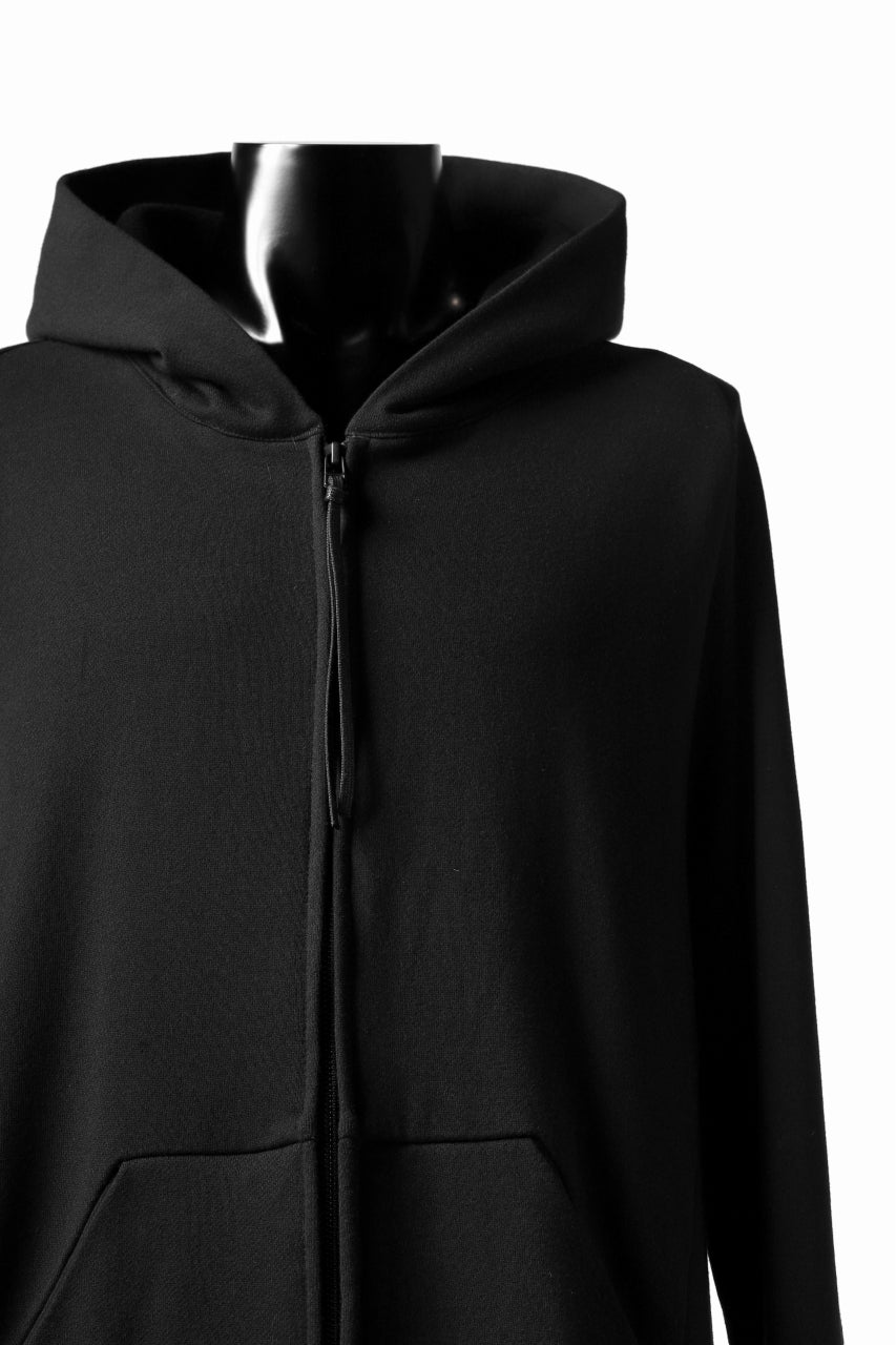 A.F ARTEFACT RAGLAN ZIP HOODIE / LIGHT SWEAT (BLACK)