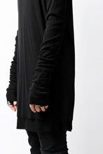 画像をギャラリービューアに読み込む, A.F ARTEFACT DOUBLE LAYERED LONG TOPS / SOFT GAUZE LJ (BLACK)