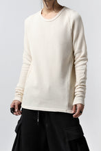 Load image into Gallery viewer, A.F ARTEFACT exclusive RAGLAN PULL OVER TOPS / WAFFLE JERSEY (ECRU)