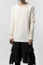 Load image into Gallery viewer, A.F ARTEFACT exclusive RAGLAN PULL OVER TOPS / WAFFLE JERSEY (ECRU)