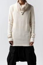 Load image into Gallery viewer, A.F ARTEFACT exclusive HIGH NECK WRAP TOPS / WAFFLE JERSEY (ECRU)