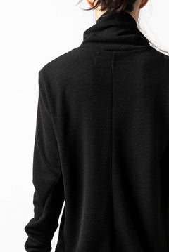 Load image into Gallery viewer, A.F ARTEFACT exclusive HIGH NECK WRAP TOPS / EXLANWOOL® (BLACK)