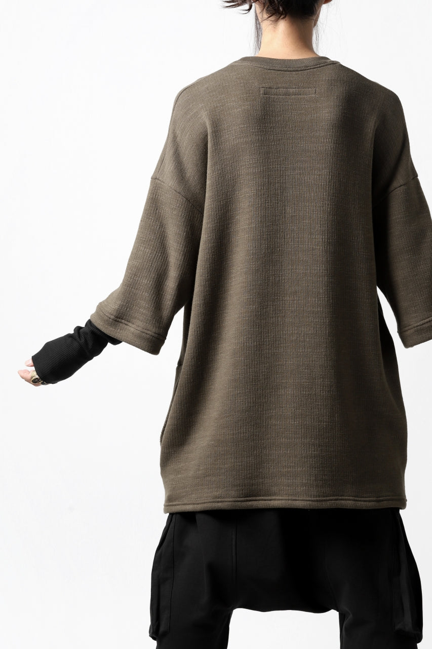Load image into Gallery viewer, A.F ARTEFACT exclusive LAYERED PULL OVER TOPS / VINTAGE SLAB x THERMOLITE® CORE (KHAKI x BLACK)
