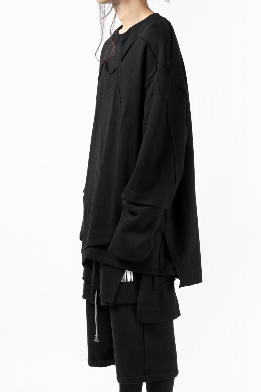 A.F ARTEFACT "Trunk-Show" ANSWERS DOCKING SWEATER TOPS (BLACK)