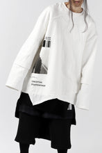 画像をギャラリービューアに読み込む, A.F ARTEFACT &quot;ANSWERS&quot; DOCKING SWEATER TOPS (WHITE)