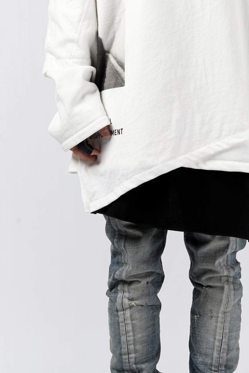 A.F ARTEFACT "ANSWERS" DOCKING SWEATER TOPS (WHITE)
