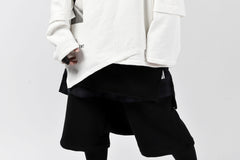 画像をギャラリービューアに読み込む, A.F ARTEFACT &quot;ANSWERS&quot; DOCKING SWEATER TOPS (WHITE)