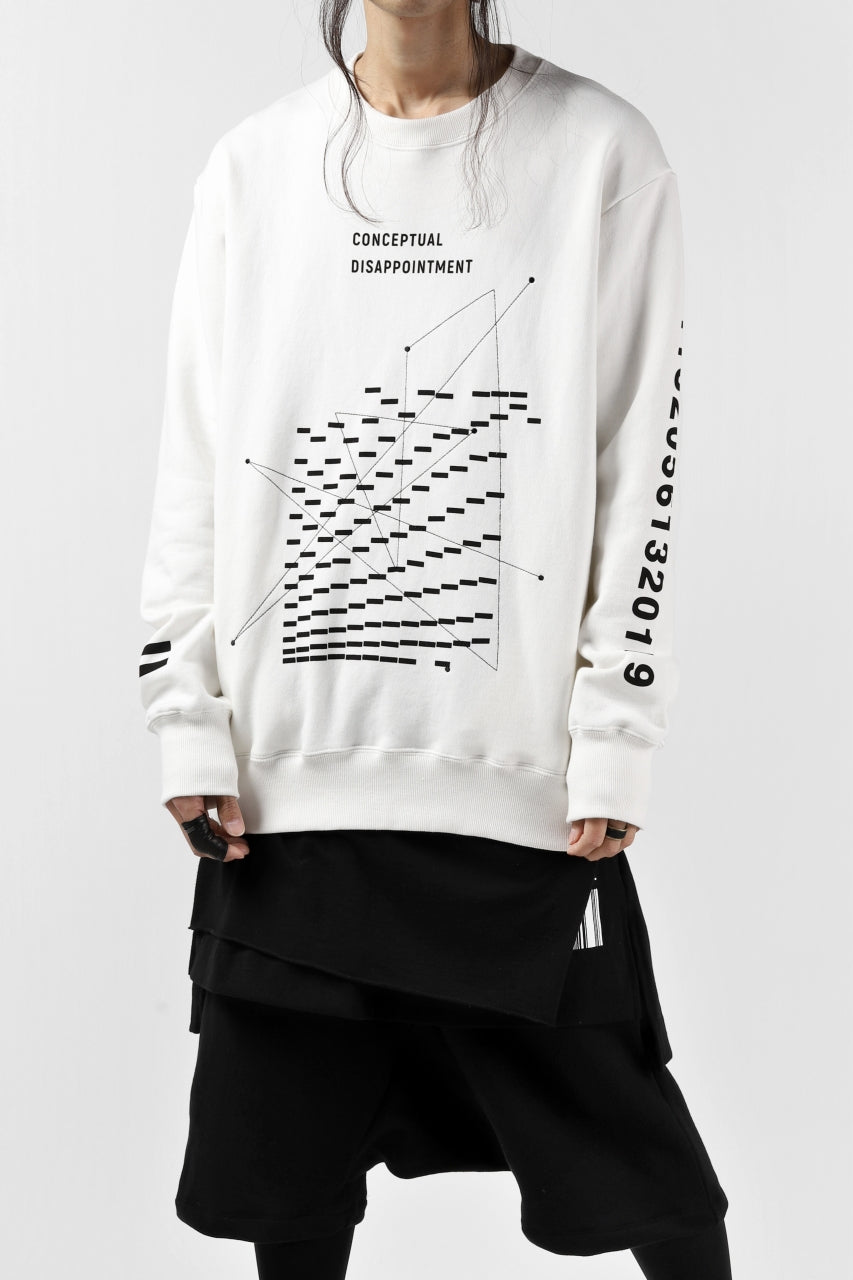 A.F ARTEFACT "GEOMETRY" SWEATER TOPS (WHITE)