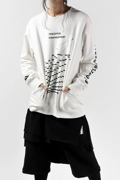 画像をギャラリービューアに読み込む, A.F ARTEFACT &quot;GEOMETRY&quot; SWEATER TOPS (WHITE)