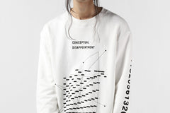 画像をギャラリービューアに読み込む, A.F ARTEFACT &quot;GEOMETRY&quot; SWEATER TOPS (WHITE)