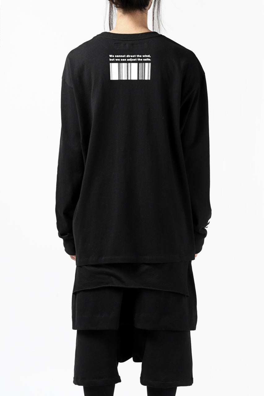 A.F ARTEFACT "NUMBERS" LOOSEY LONG SLEEVES (BLACK)