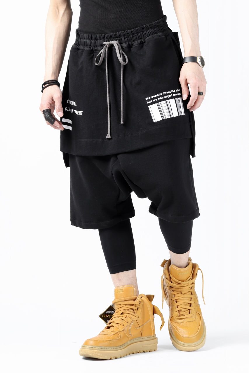 Load image into Gallery viewer, A.F ARTEFACT &quot;BOXY&quot; DOCKING SARROUEL SHORTS (BLACK)