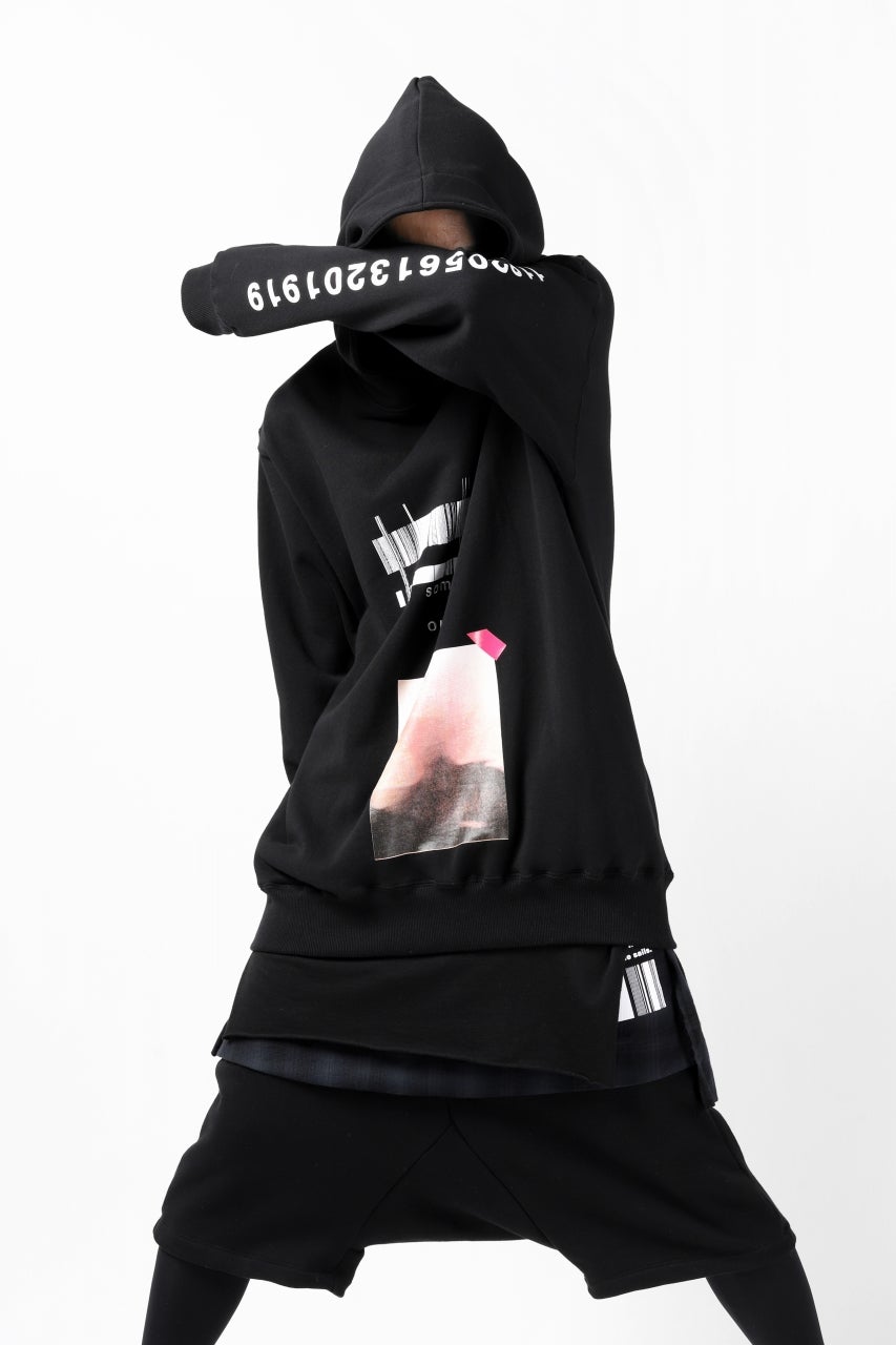 A.F ARTEFACT "Trunk-Show" NUMBERS SWEATER HOODIE (BLACK)