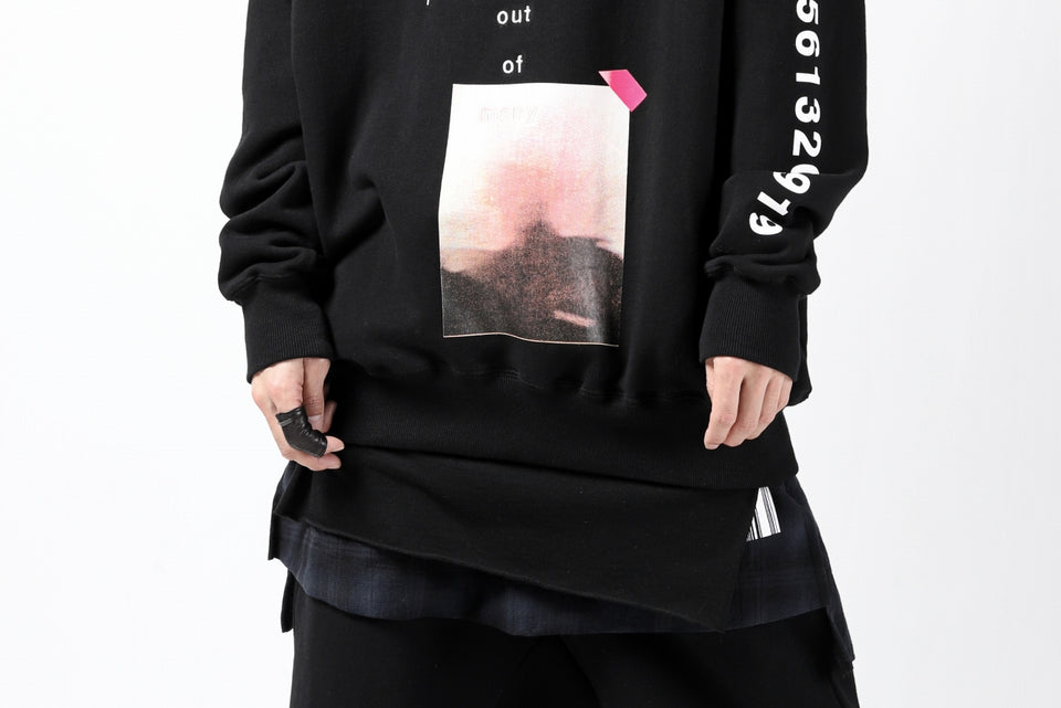 Load image into Gallery viewer, A.F ARTEFACT &quot;NUMBERS&quot; SWEATER HOODIE (BLACK)