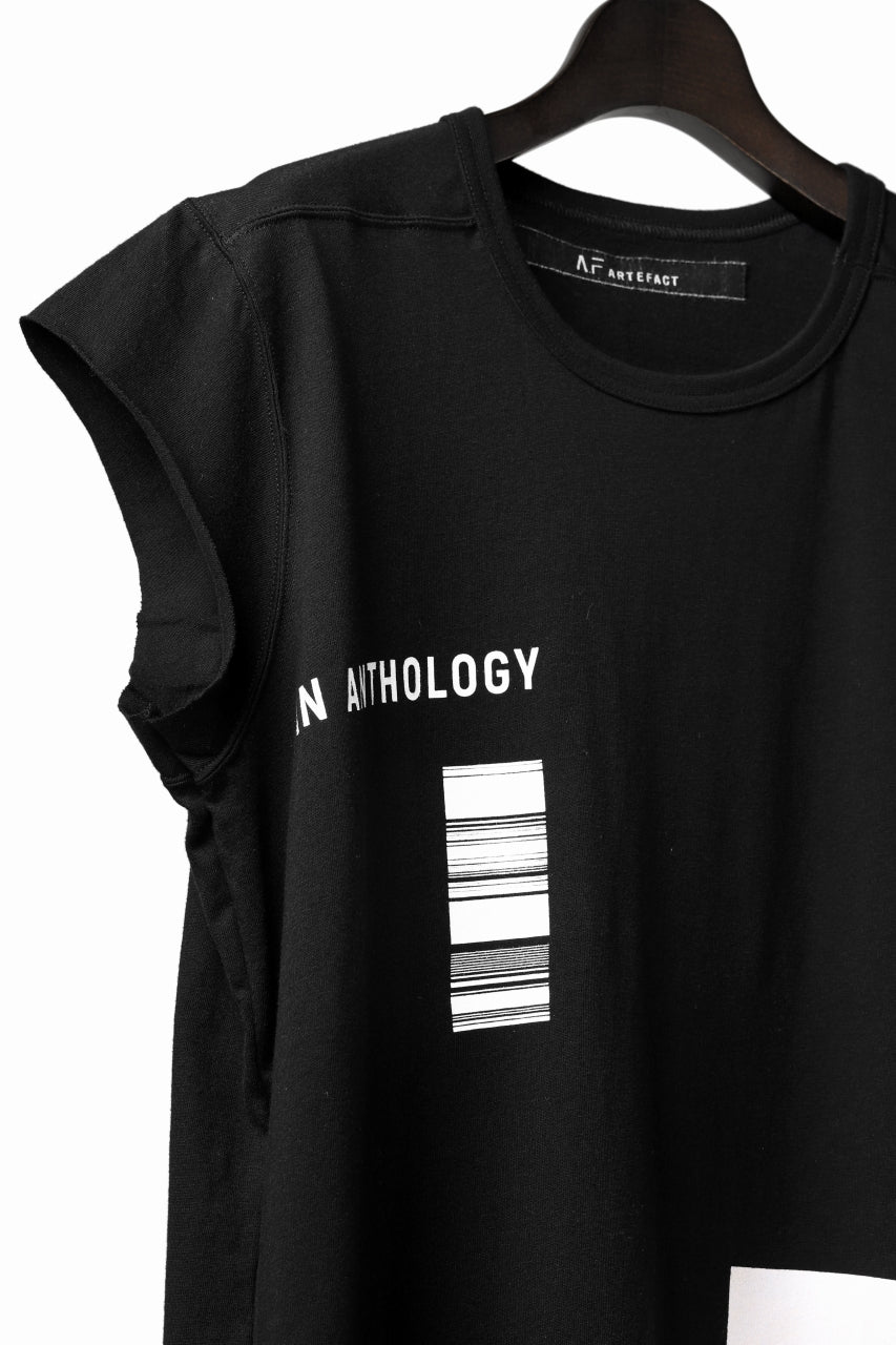 A.F ARTEFACT "AN ANTHOLOGY" FRENCH SLEEVE TOP (BLACK)