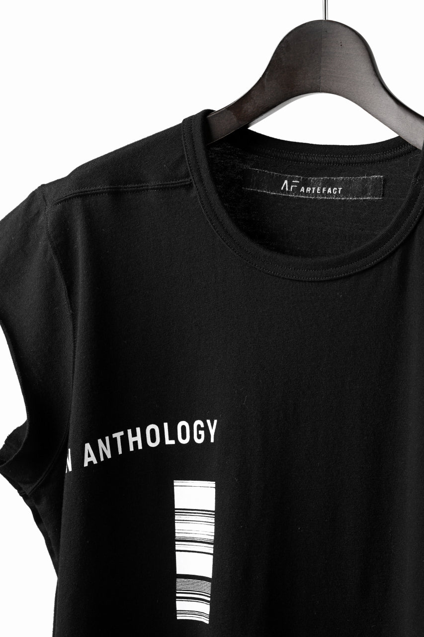 A.F ARTEFACT "AN ANTHOLOGY" FRENCH SLEEVE TOP (BLACK)