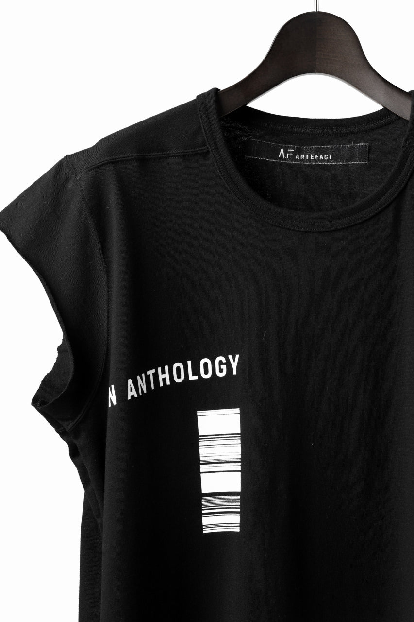 A.F ARTEFACT "AN ANTHOLOGY" FRENCH SLEEVE TOP (BLACK)