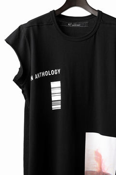 画像をギャラリービューアに読み込む, A.F ARTEFACT &quot;AN ANTHOLOGY&quot; FRENCH SLEEVE TOP (BLACK)