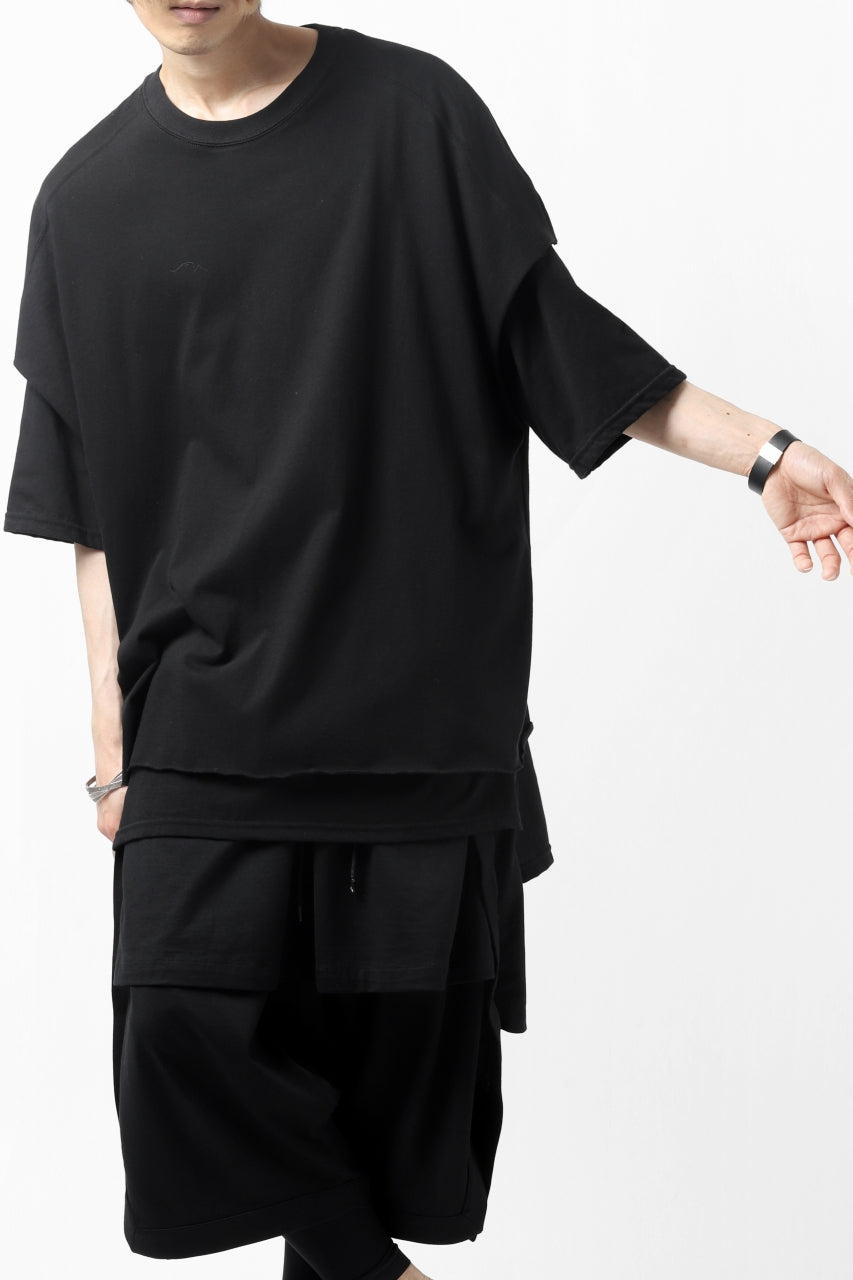 A.F ARTEFACT "NO FACE" LAYERED OVER SIZE TOPS (BLACK)