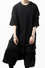 画像をギャラリービューアに読み込む, A.F ARTEFACT &quot;NO FACE&quot; LAYERED OVER SIZE TOPS (BLACK)