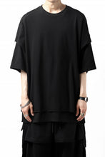 画像をギャラリービューアに読み込む, A.F ARTEFACT &quot;NO FACE&quot; LAYERED OVER SIZE TOPS (BLACK)