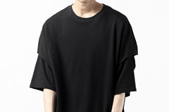 画像をギャラリービューアに読み込む, A.F ARTEFACT &quot;NO FACE&quot; LAYERED OVER SIZE TOPS (BLACK)