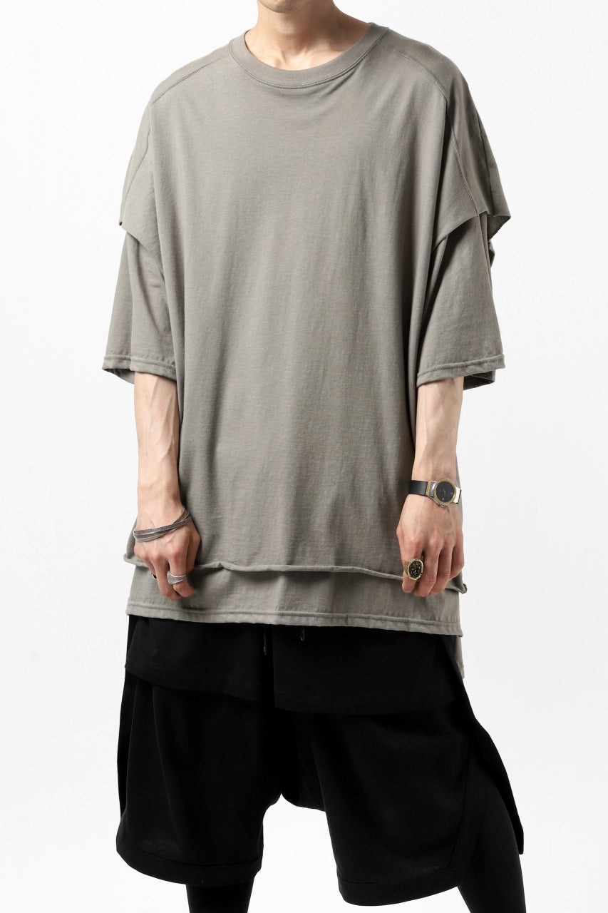 A.F ARTEFACT "NO FACE" LAYERED OVER SIZE TOPS (GREY)
