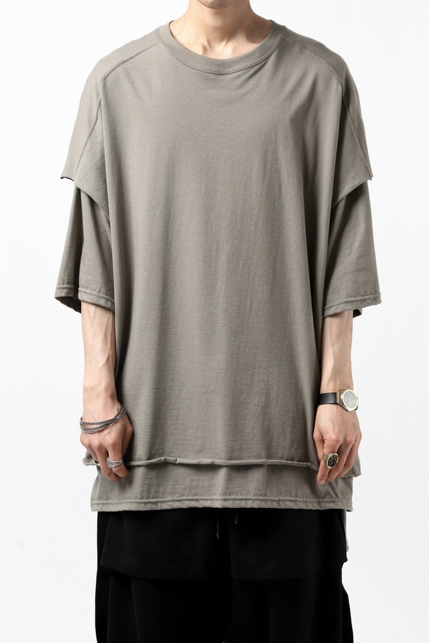 A.F ARTEFACT "NO FACE" LAYERED OVER SIZE TOPS (GREY)
