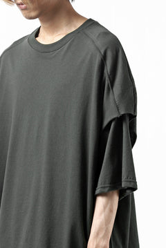 Load image into Gallery viewer, A.F ARTEFACT &quot;NO FACE&quot; LAYERED OVER SIZE TOPS (KHAKI)
