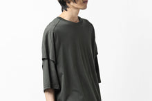 画像をギャラリービューアに読み込む, A.F ARTEFACT &quot;NO FACE&quot; LAYERED OVER SIZE TOPS (KHAKI)