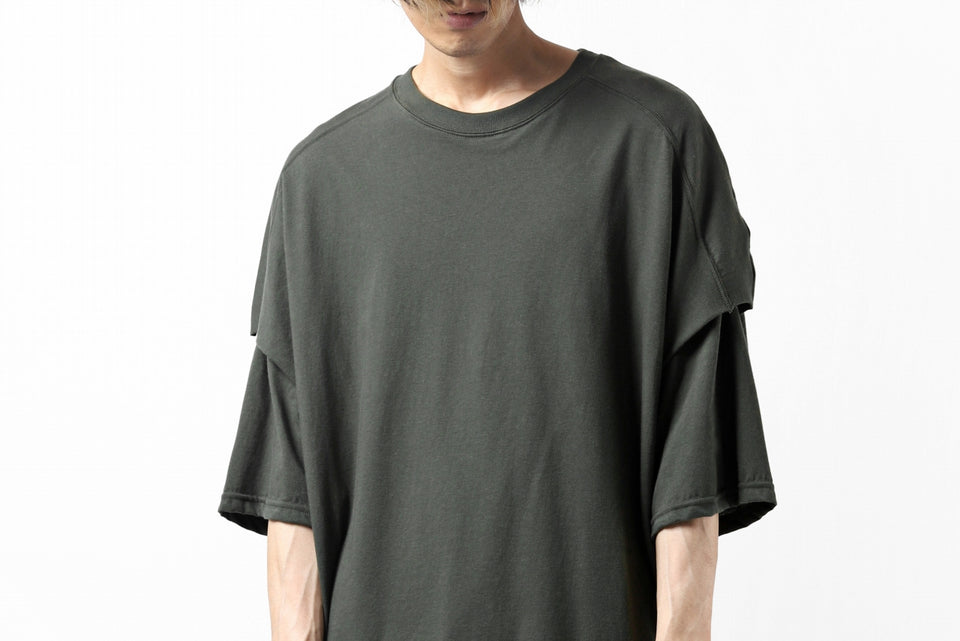 Load image into Gallery viewer, A.F ARTEFACT &quot;NO FACE&quot; LAYERED OVER SIZE TOPS (KHAKI)