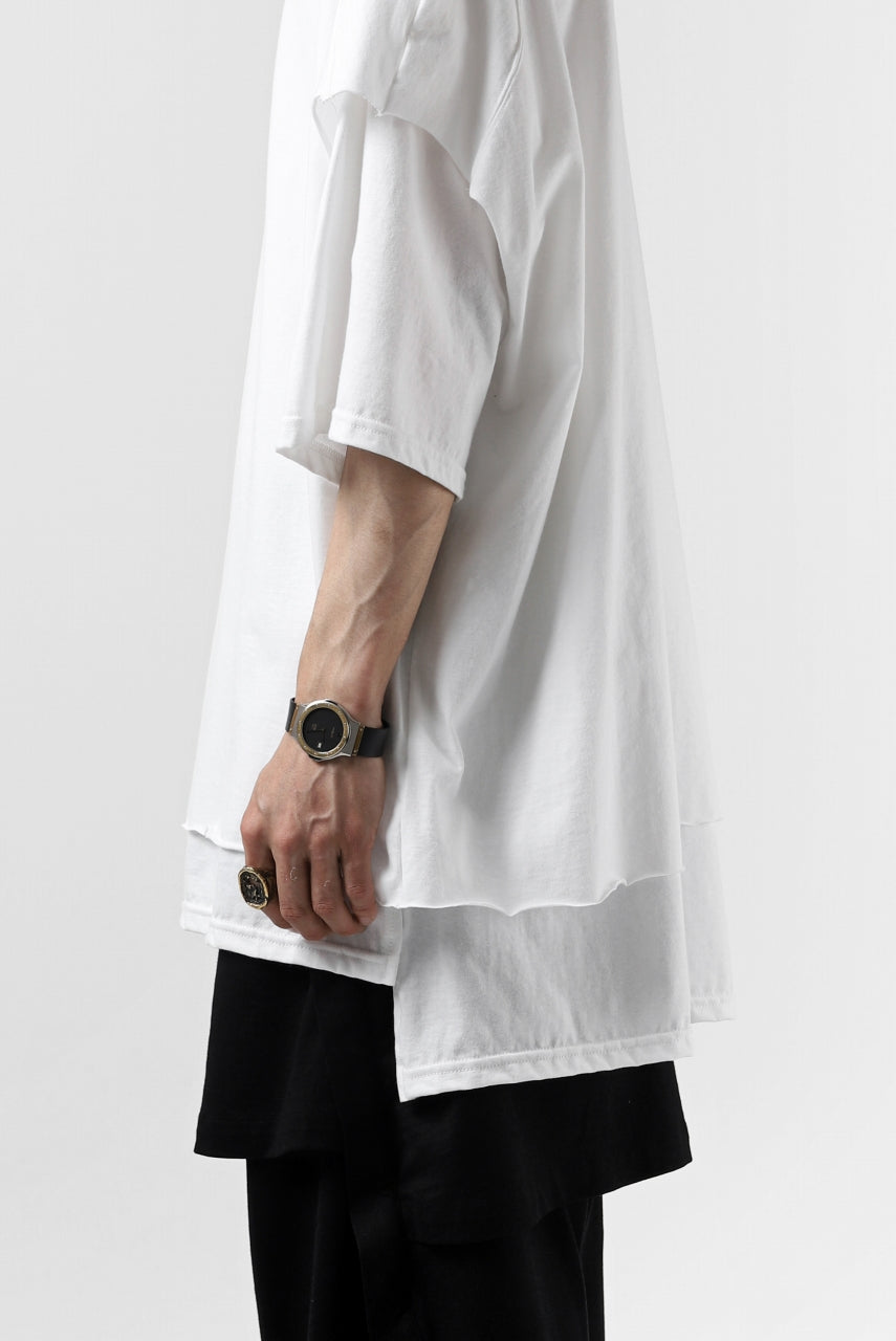 画像をギャラリービューアに読み込む, A.F ARTEFACT &quot;NO FACE&quot; LAYERED OVER SIZE TOPS (WHITE)