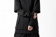 Load image into Gallery viewer, A.F ARTEFACT &quot;DUAL&quot; LAYERED LOOSEY TOPS (ALL BLACK)