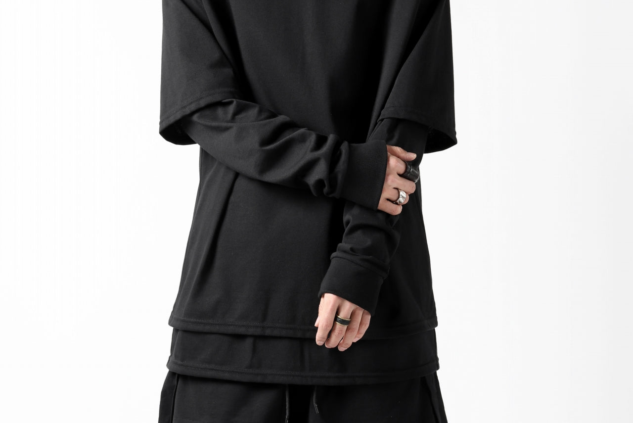 A.F ARTEFACT "DUAL" LAYERED LOOSEY TOPS (ALL BLACK)